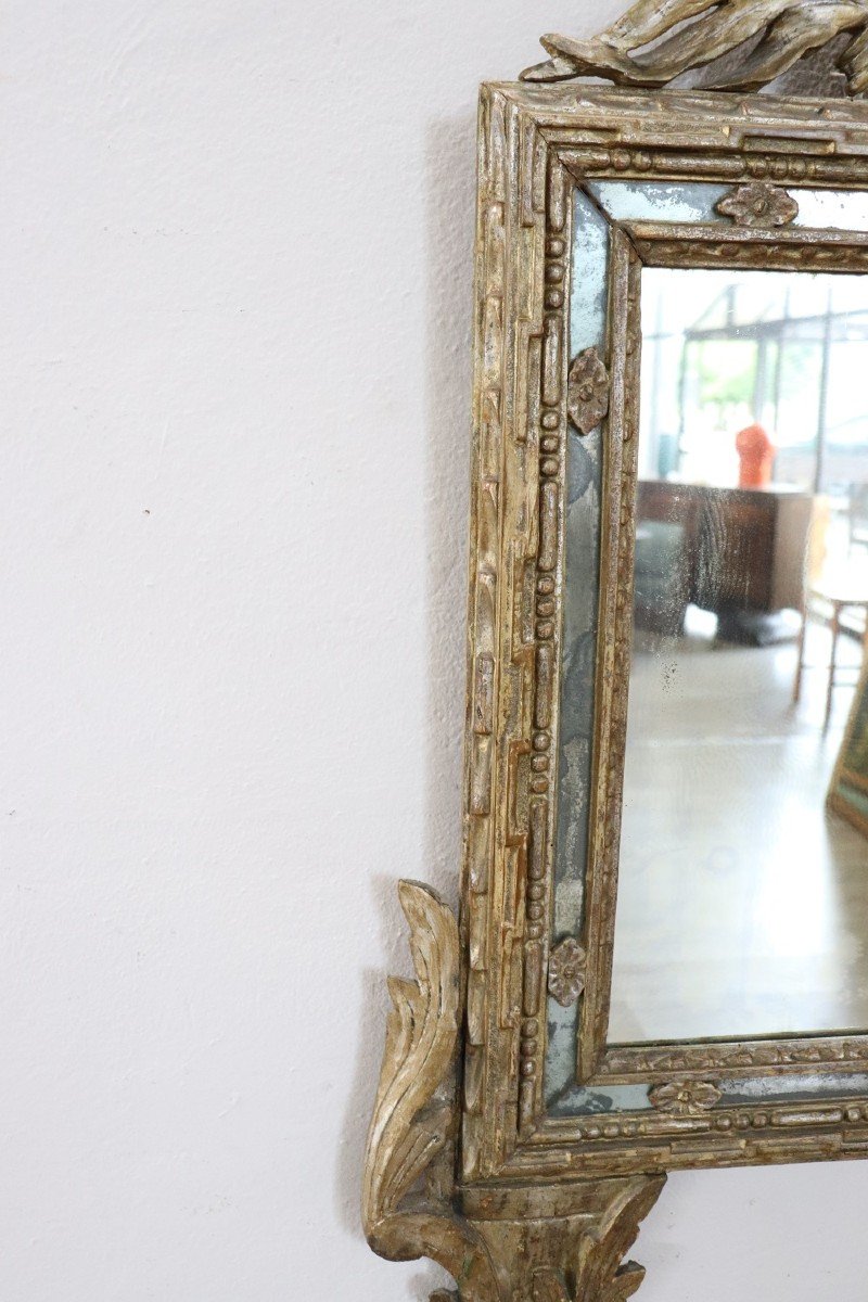 18th Century Carved Wood Wall Mirror-photo-4