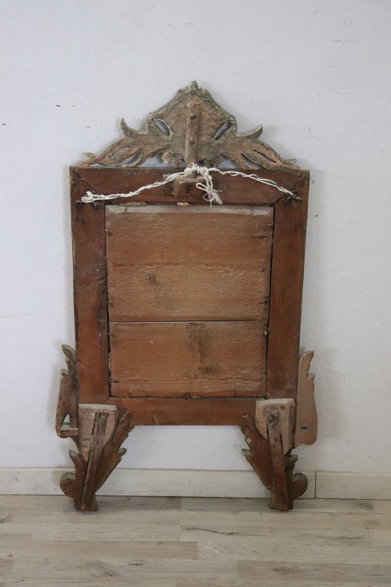 18th Century Carved Wood Wall Mirror-photo-5