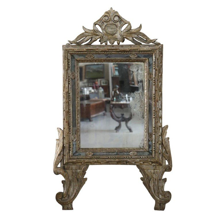 18th Century Carved Wood Wall Mirror