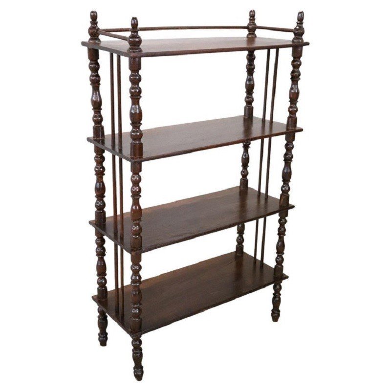 Antique Turned Oak Shelves