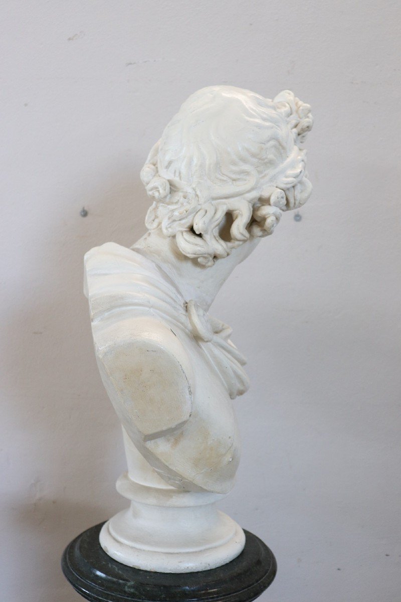 Neoclassical Bust Of Apollo, 1930s, Plaster-photo-1