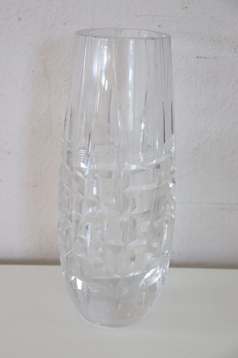 Italian Art Glass Vase, 1970s-photo-3