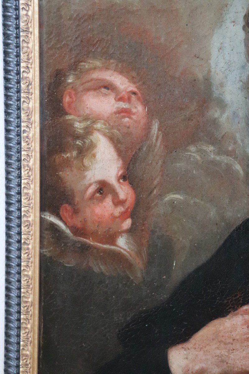 Saint Francesco Saverio, 18ème Siècle, Huile Sur Toile-photo-4
