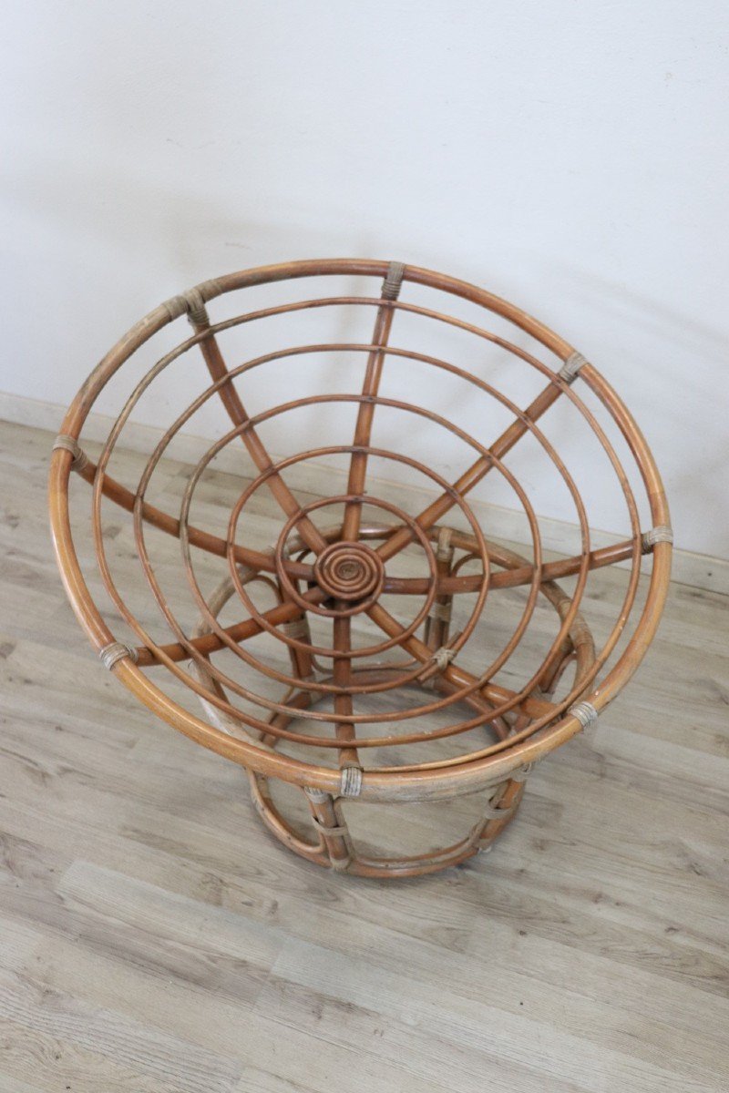 Vintage Lounge Chairs In Bamboo, 1980s, Set Of 2-photo-2