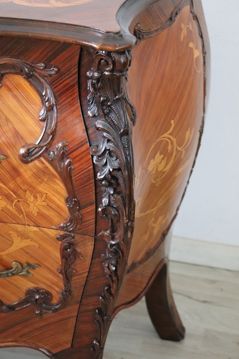 Vintage Chest Of Drawers With Inlay Walnut, 1930s-photo-3