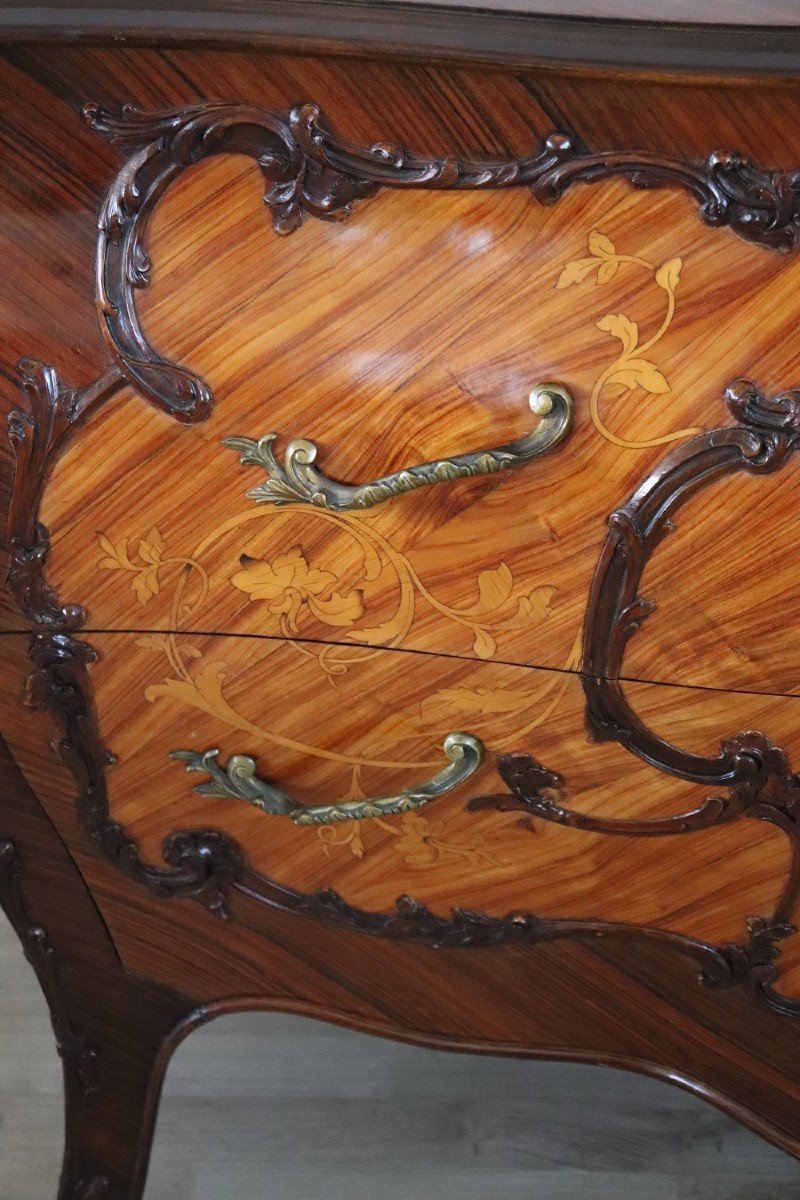 Vintage Chest Of Drawers With Inlay Walnut, 1930s-photo-3