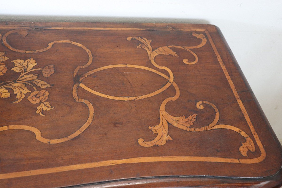 Antique Chest Of Drawers With Walnut Inlay, 17th Century-photo-2