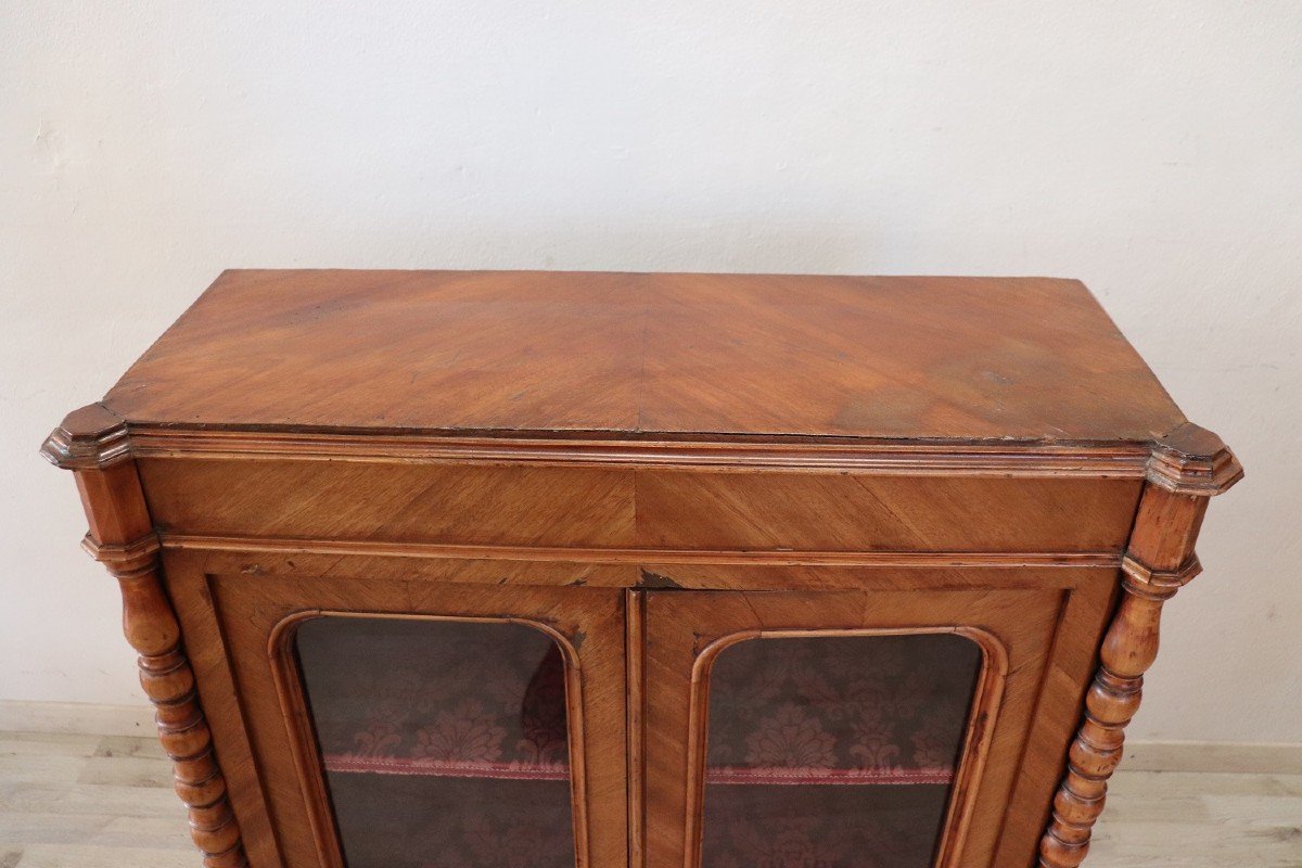 Antique Walnut Vitrine-photo-2