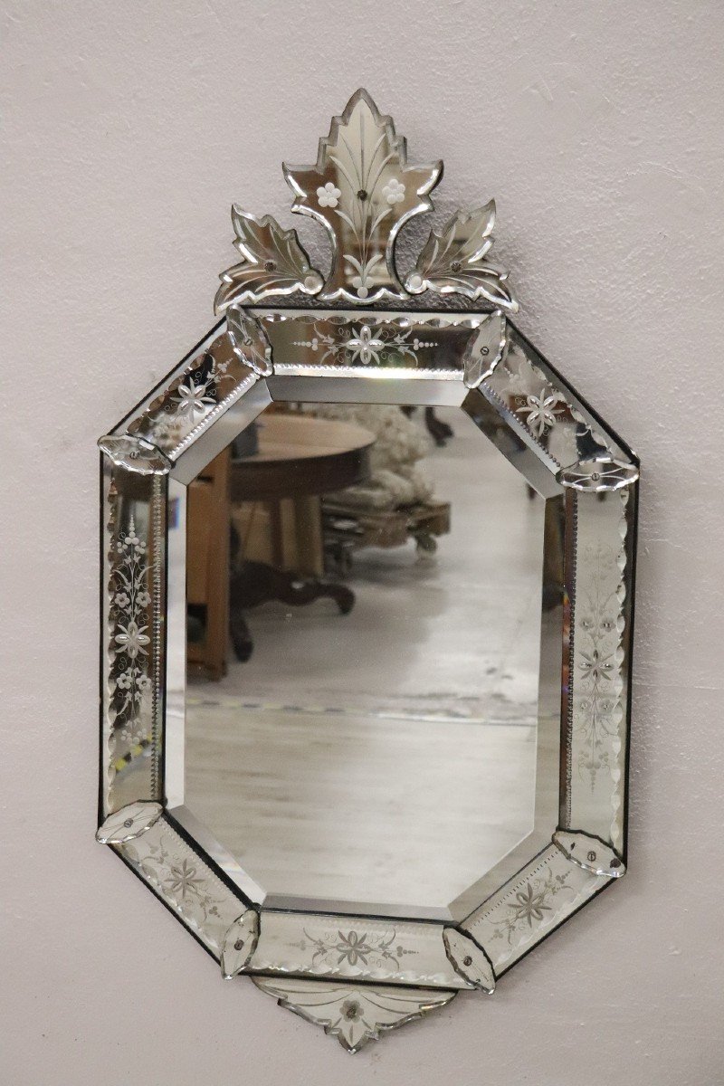 Vintage Murano Wall Mirror, 1920s-photo-1