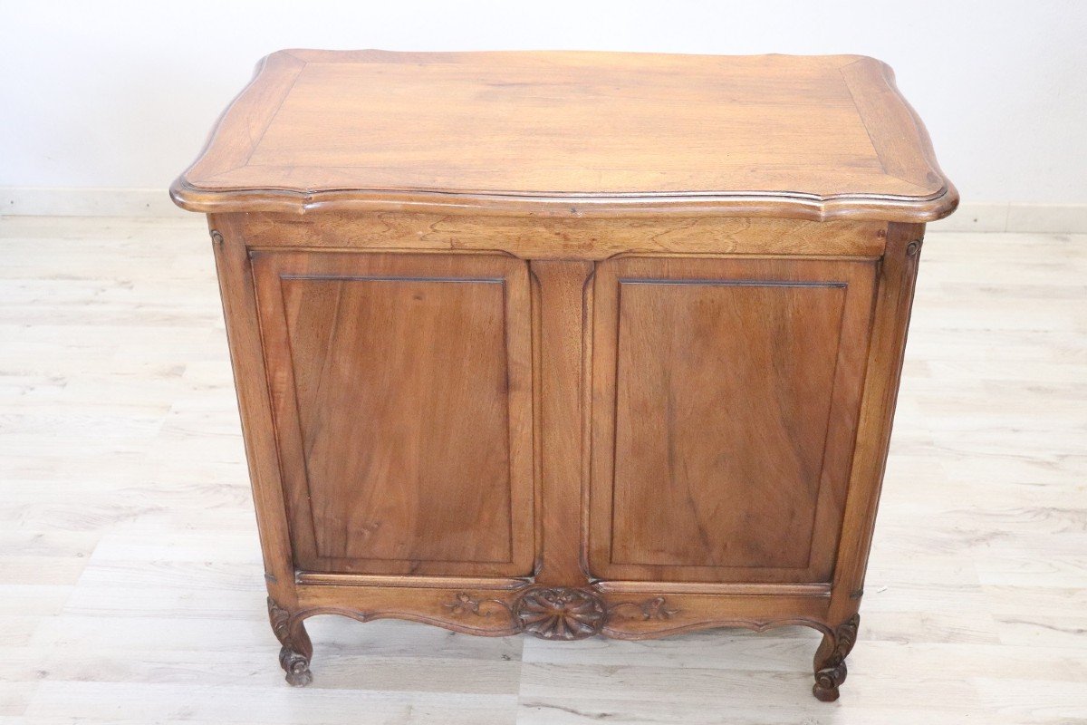 Small Carved Walnut Cabinet, 1920s-photo-2