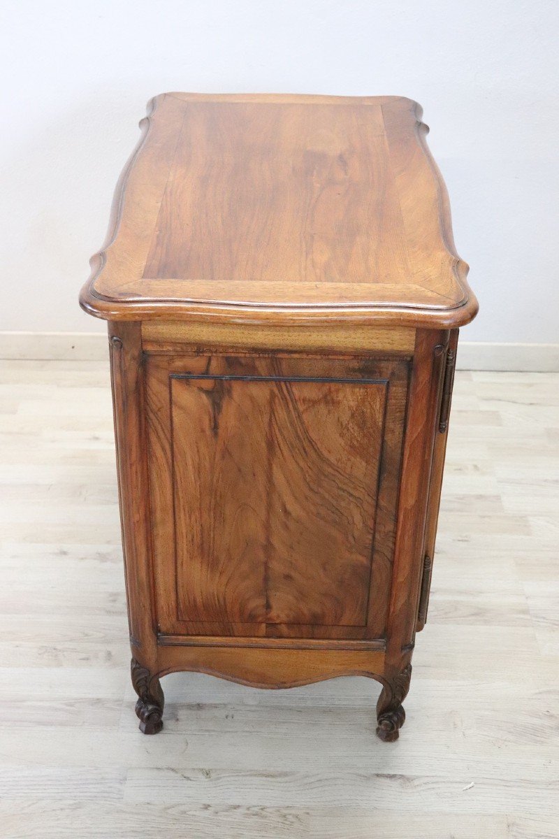Small Carved Walnut Cabinet, 1920s-photo-4
