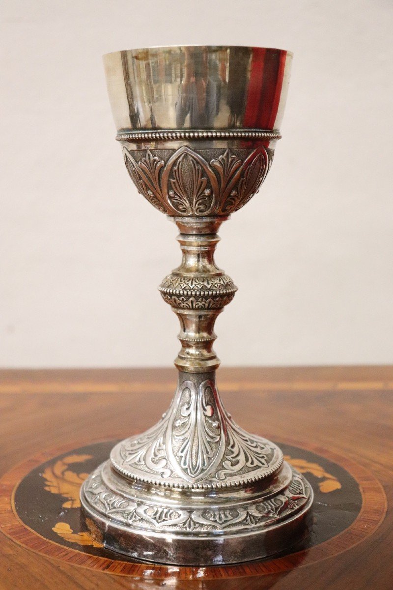 Italian Sterling Silver Chalice-photo-2