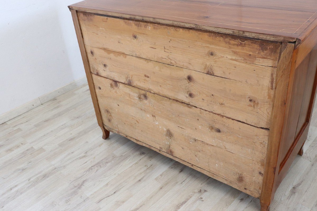 Antique Cherry Wood Chest Of Drawers, 19th Century-photo-6