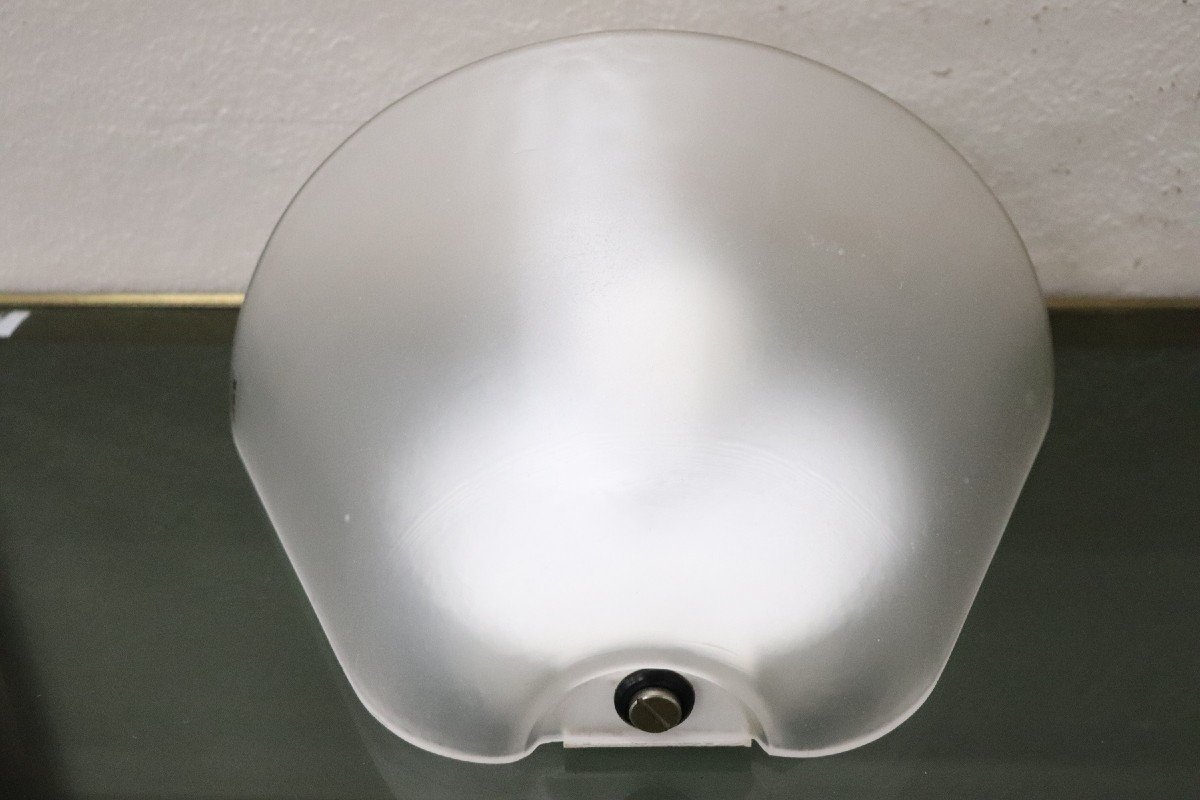 Italian Brass And Murano Glass Sconce From Veart, 1970s-photo-3