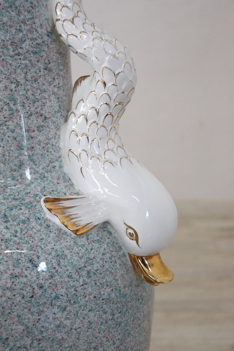 Grand Vase En Porcelaine, Italie, 1980-photo-4