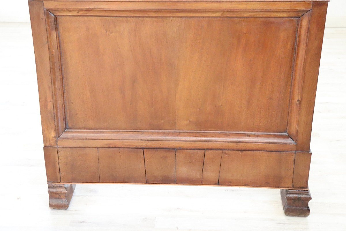 Antique Single Bed In Walnut, 19th Century-photo-4