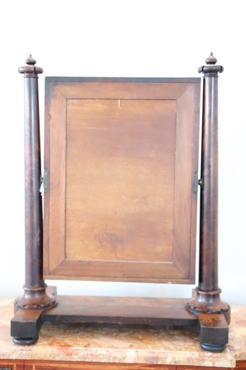 Antique Mahogany Dressing Table Mirror-photo-5