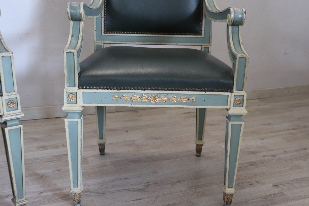 Fauteuils En Bois Laqué-photo-3