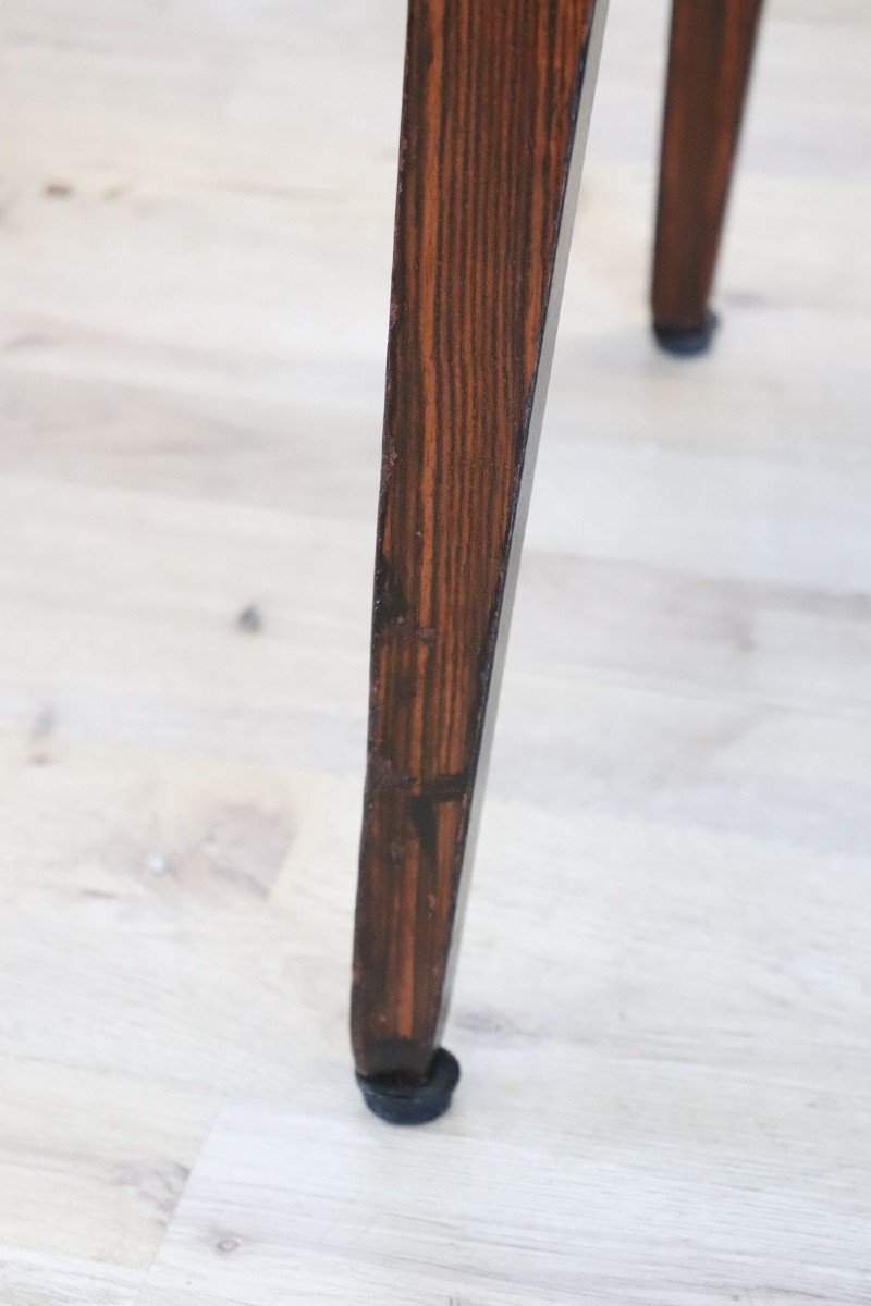 Dining Chairs In Beech Wood And Faux Leather, 1960s, Set Of 6-photo-7