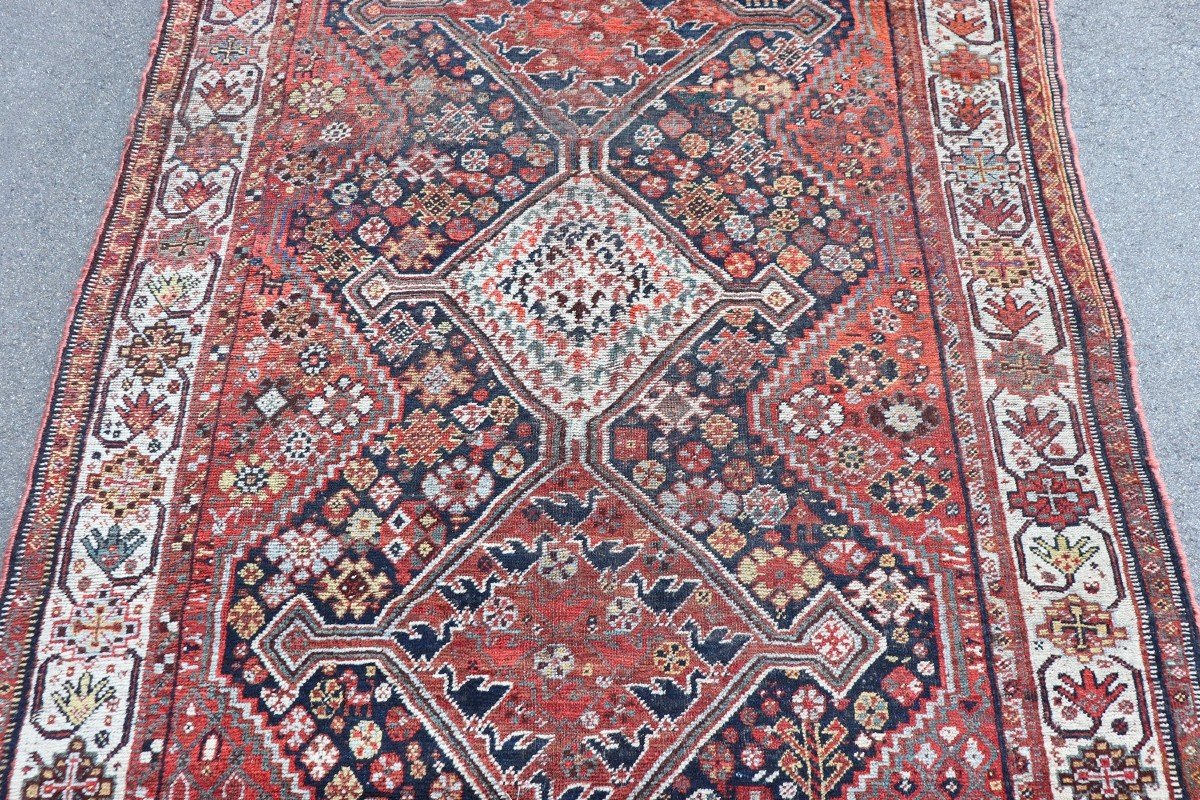 Tapis Shiraz Du Moyen-orient - cm 233 x 152-photo-3