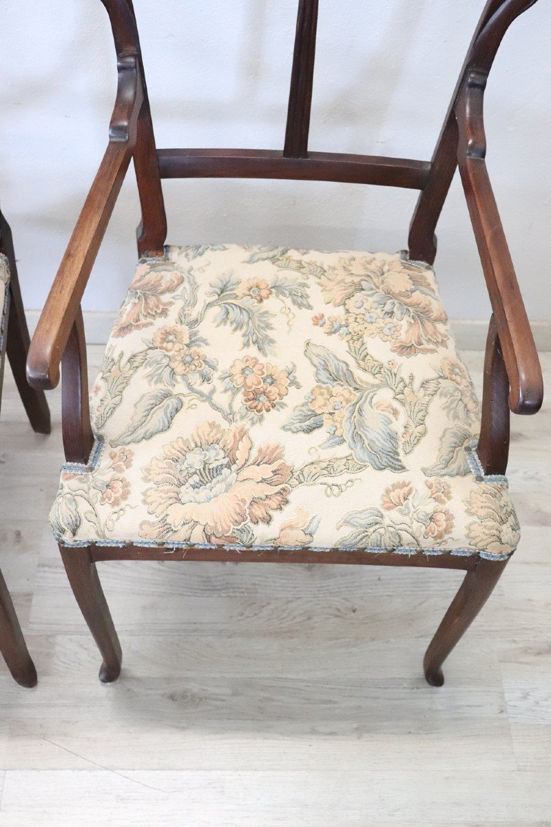 Early 20th Century Art Nouveau Living Room Set, Set Of 5-photo-3