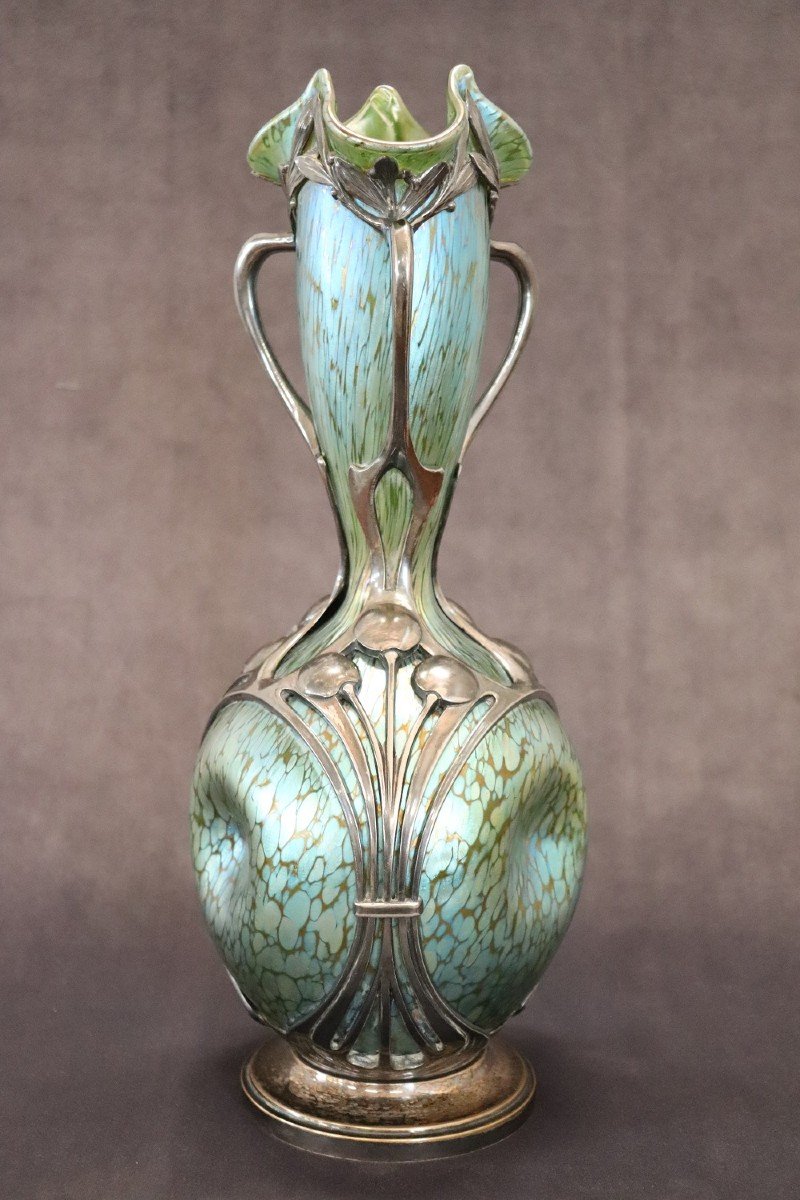 Vase Art Nouveau Par Moritz Hacker Et Johann Loetz Witwe-photo-2