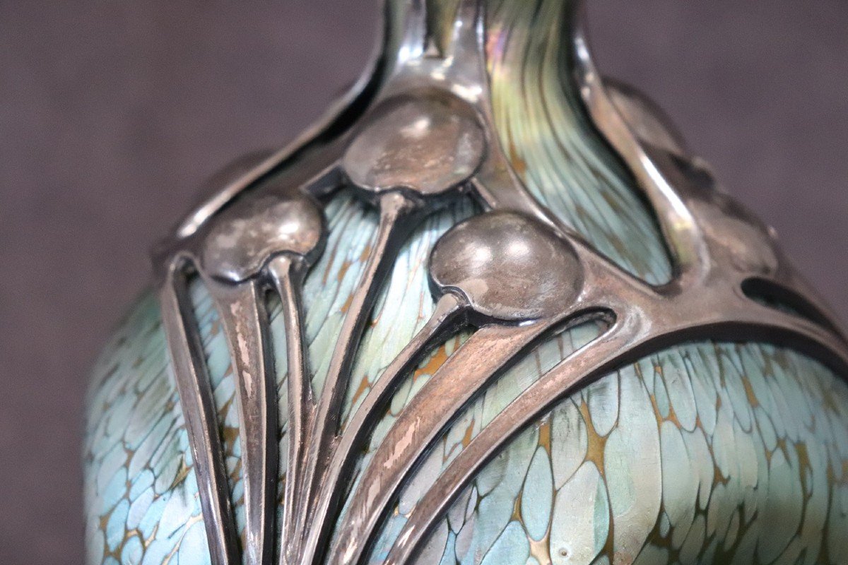 Vase Art Nouveau Par Moritz Hacker Et Johann Loetz Witwe-photo-5