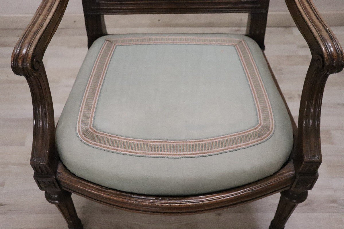 Fauteuil  En Noyer, 18ème Siècle-photo-1
