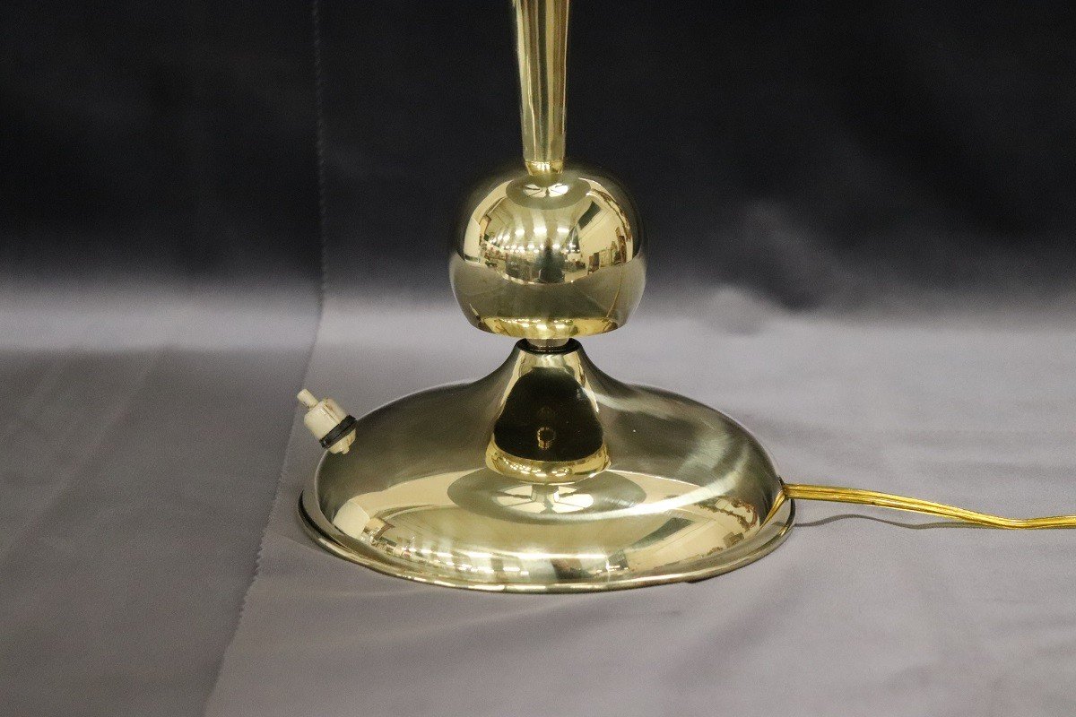 Brass Table Lamp Attributed To Oscar Torlasco For Lumi, 1950s-photo-1