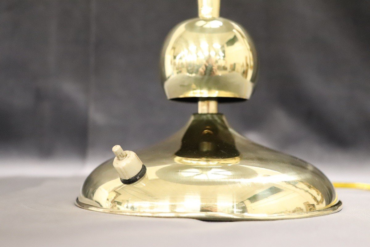 Brass Table Lamp Attributed To Oscar Torlasco For Lumi, 1950s-photo-7