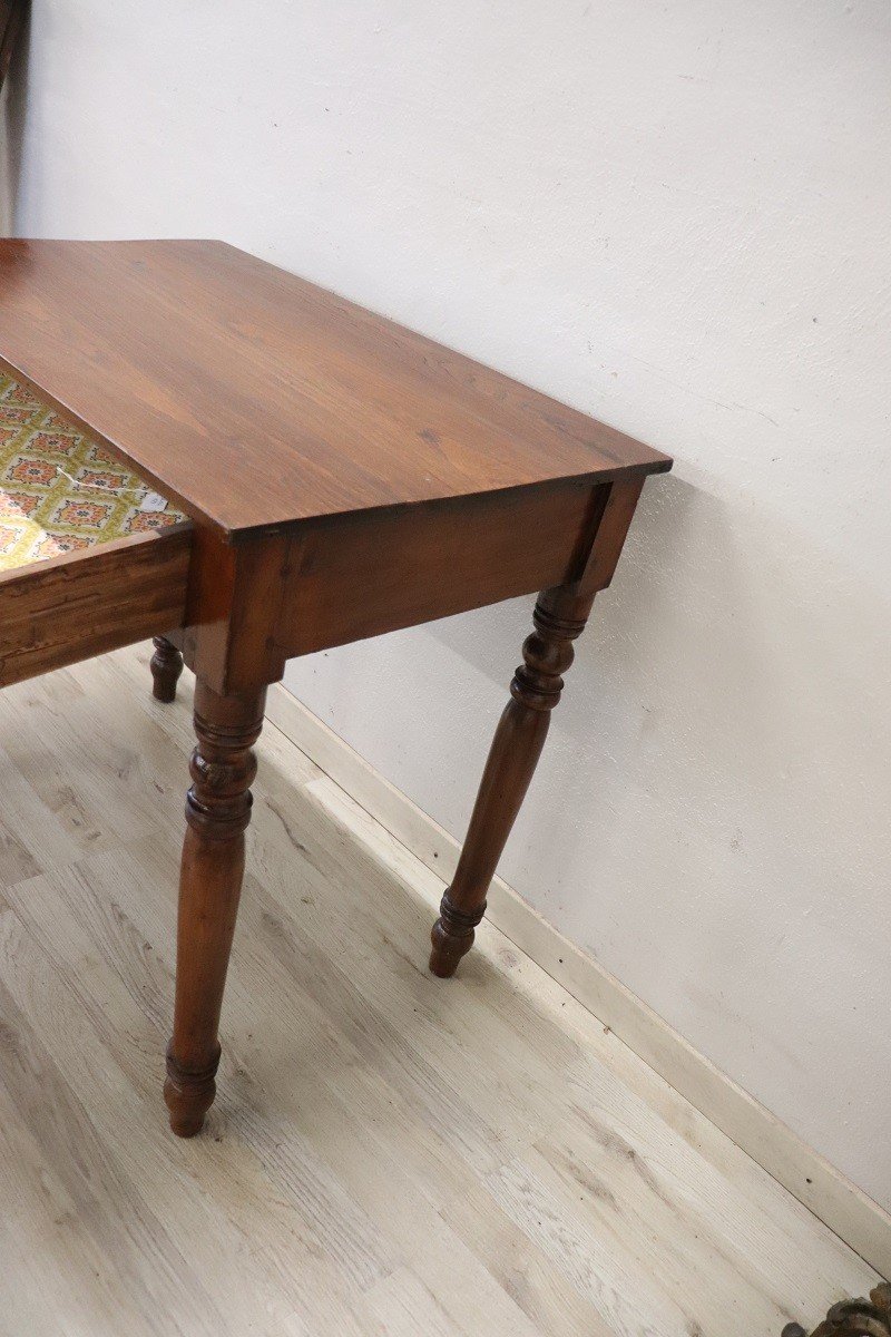 Small 19th Century Walnut Wood Desk-photo-4