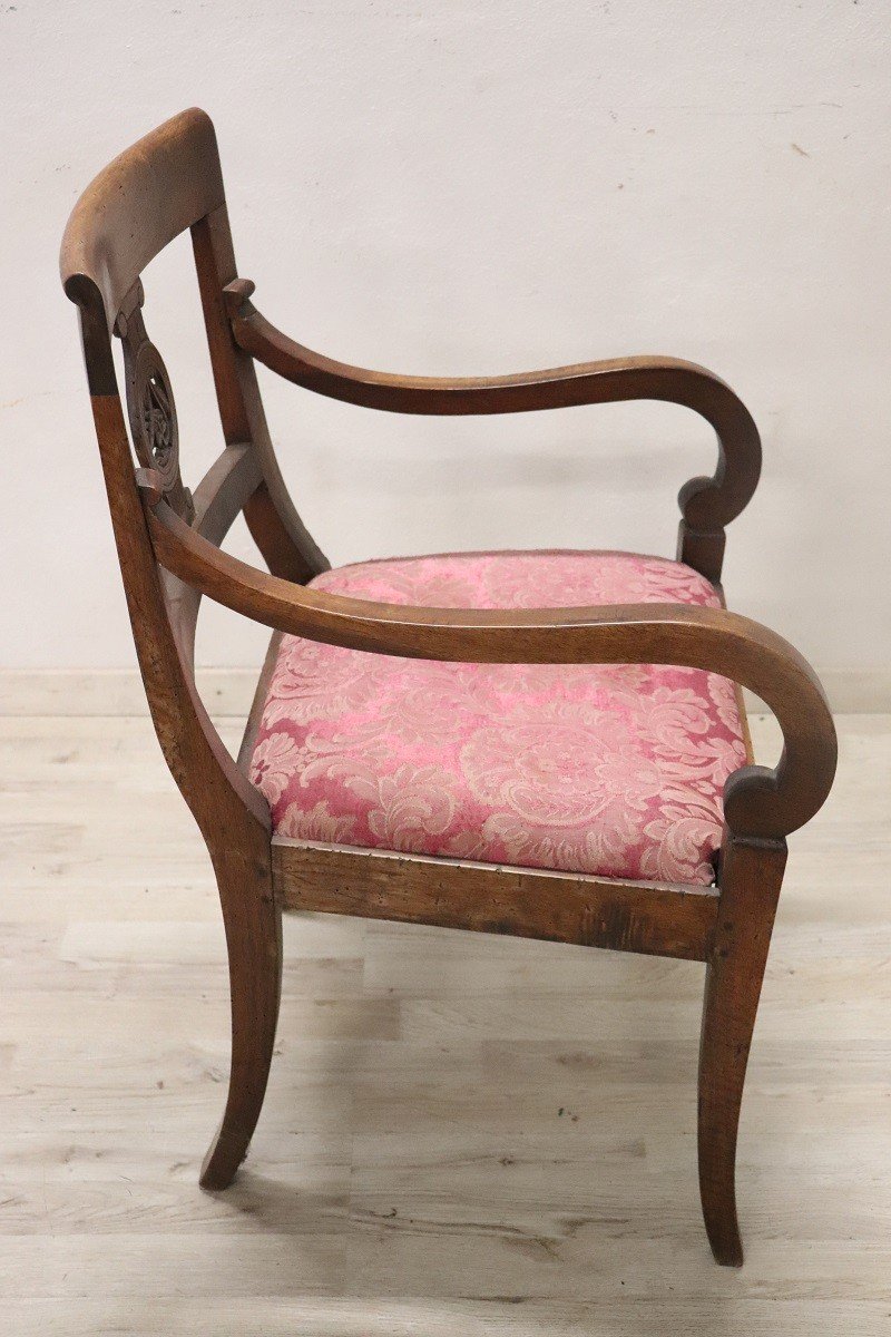 Armchair In Walnut, Late 18th Century-photo-2