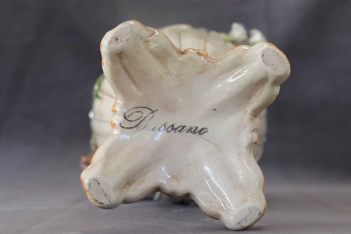 Hand-painted Ceramic Vase By Bassano, 1990s-photo-6