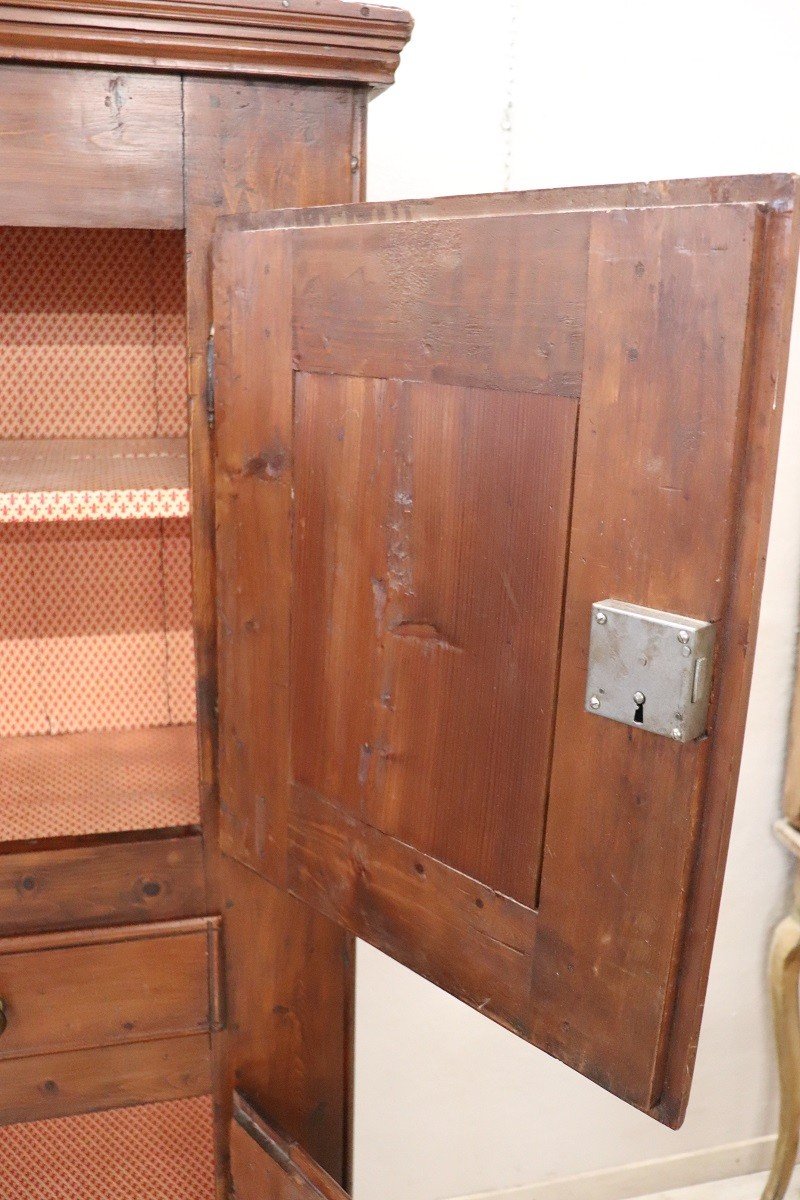 Armoire Antique En Sapin, Fin Du 18ème Siècle-photo-4