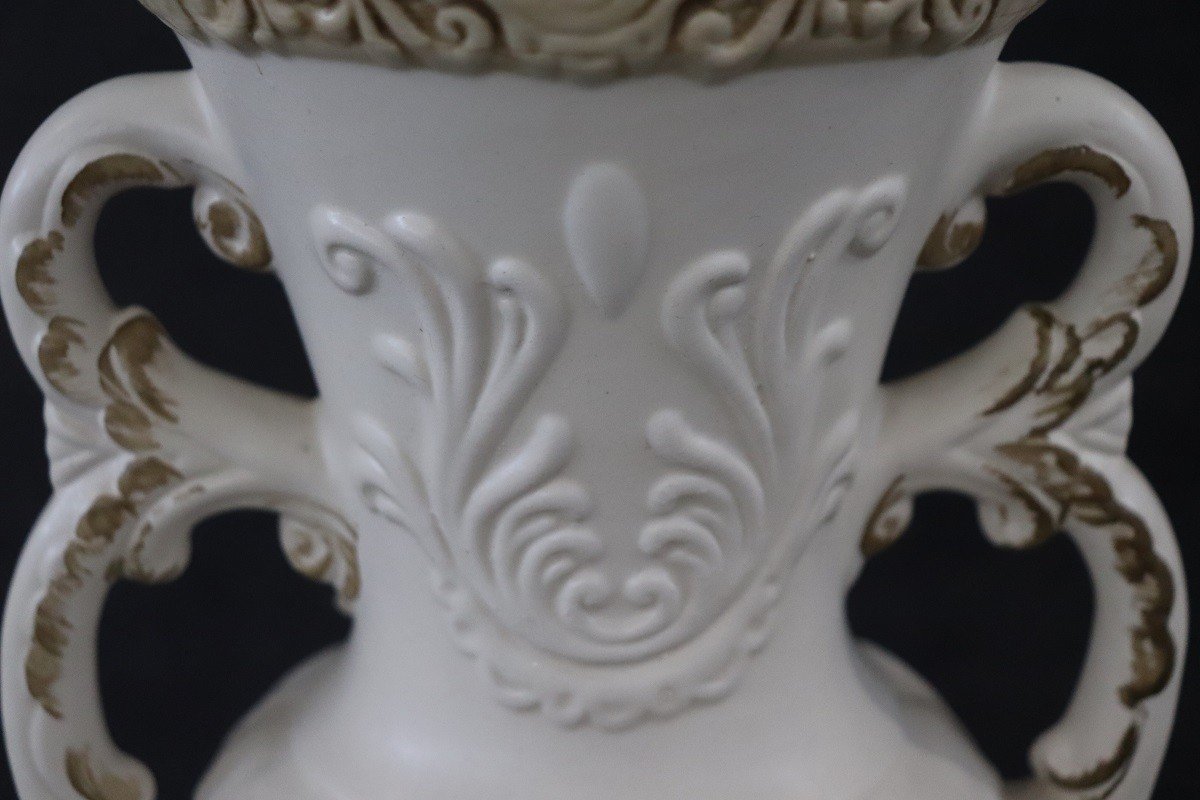 Vase En Biscuit Porcelaine Par Capodimonte-photo-5