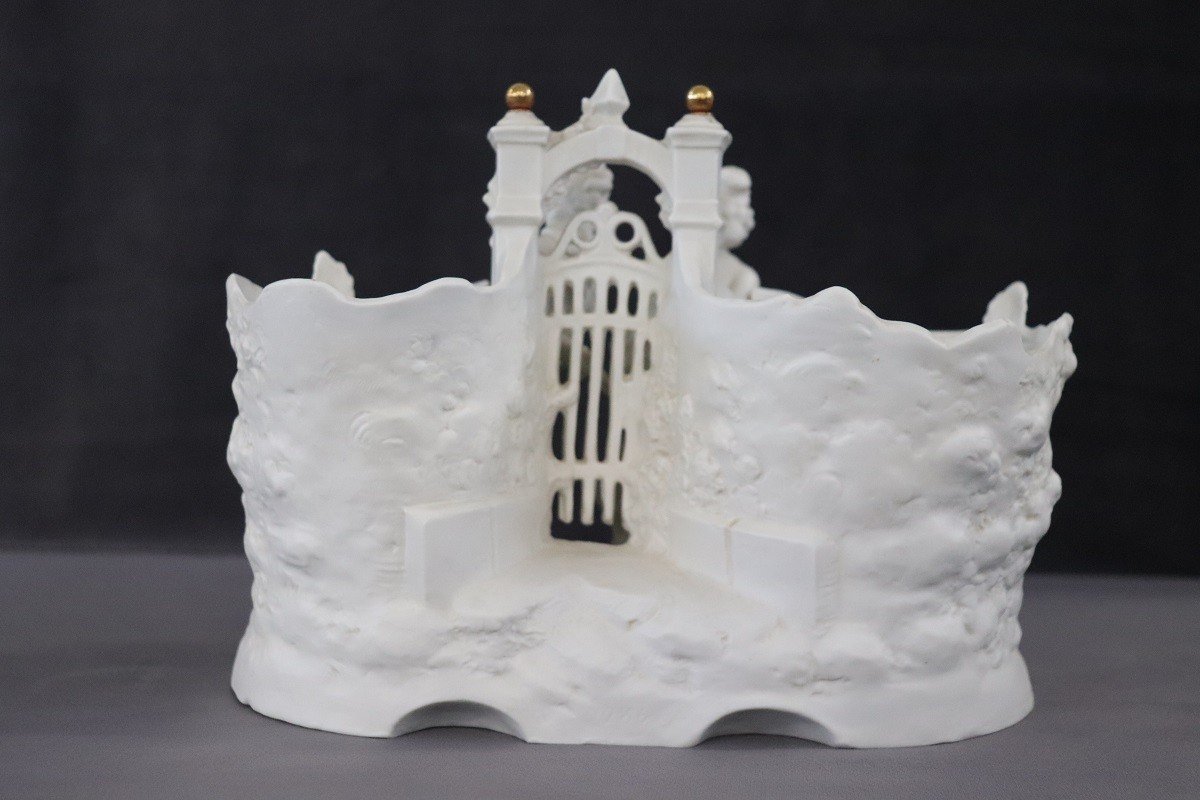 Porcelain Biscuit Pen Holder, 1990s-photo-3