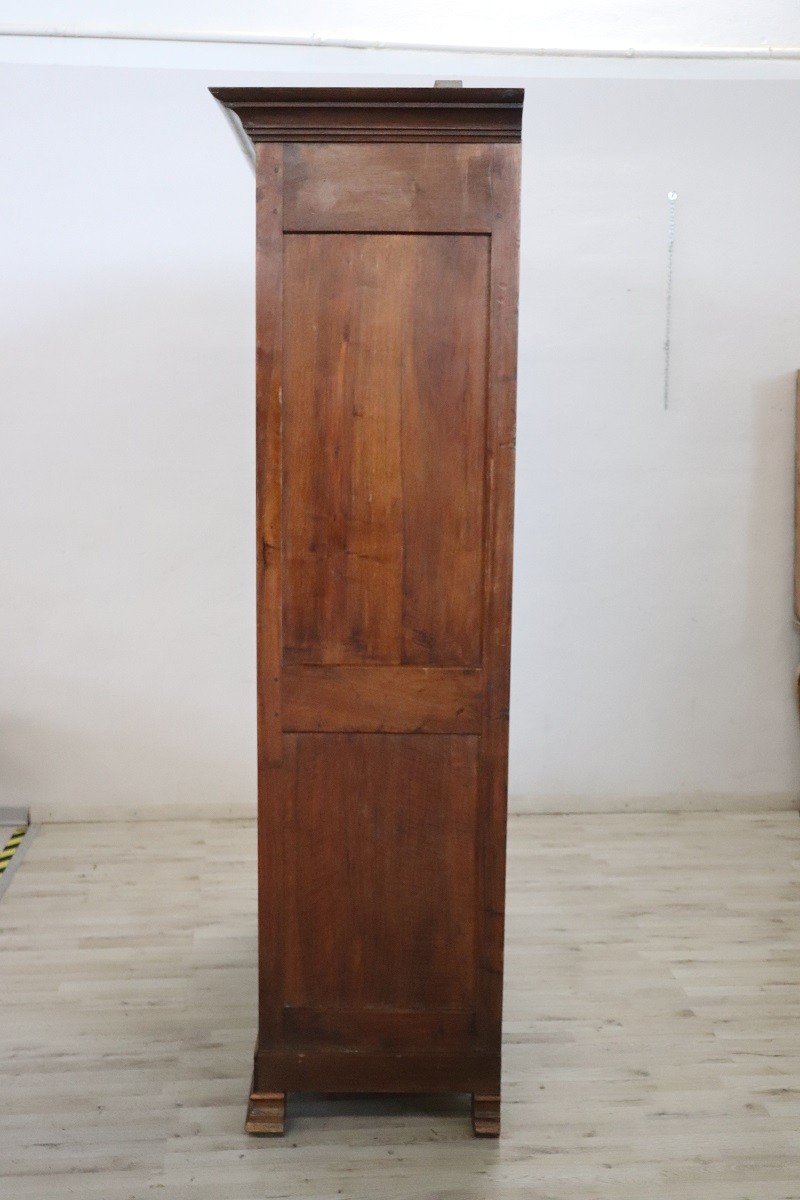 Antique Walnut Wardrobe, Mid 19th Century-photo-6