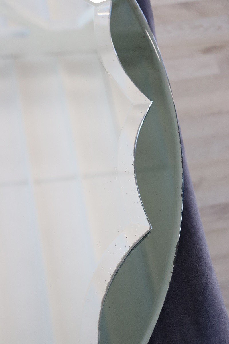 Vintage Oval Wall Mirror, 1960s-photo-5