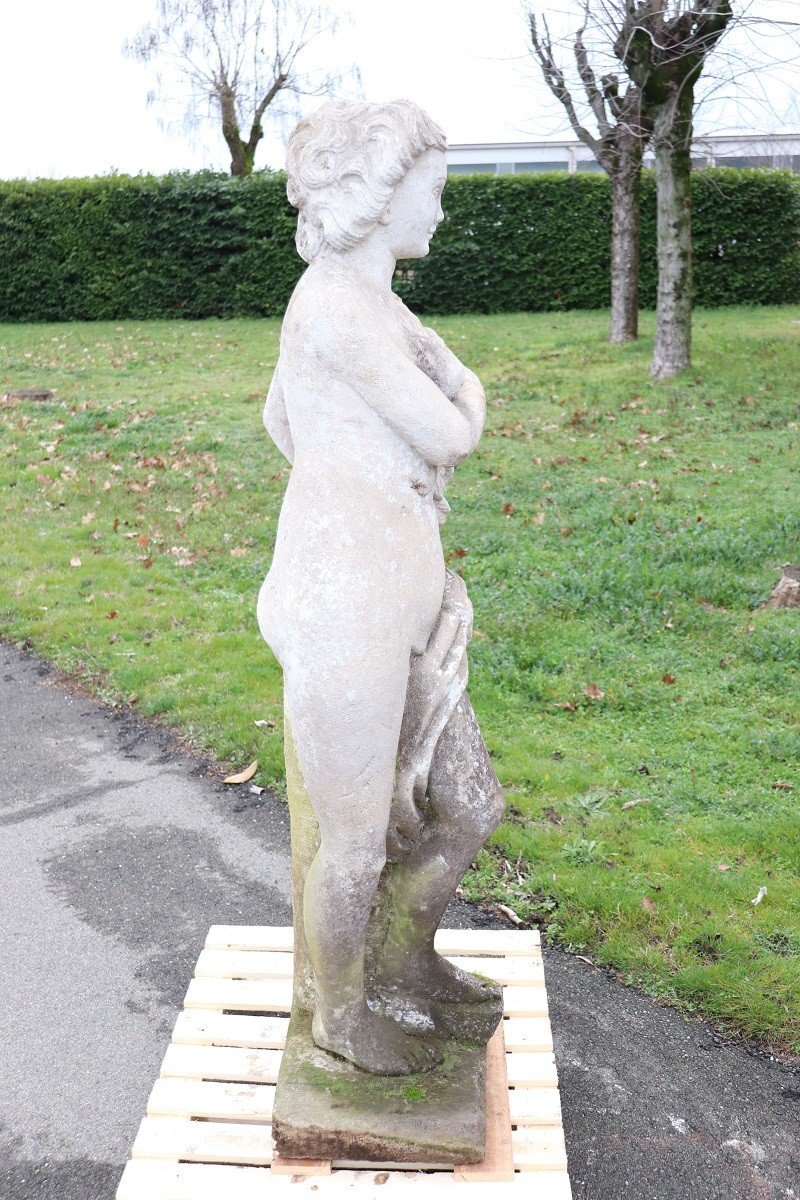 Statue De Jardin Léda Et Le Cygne, Hauteur 160 cm-photo-5