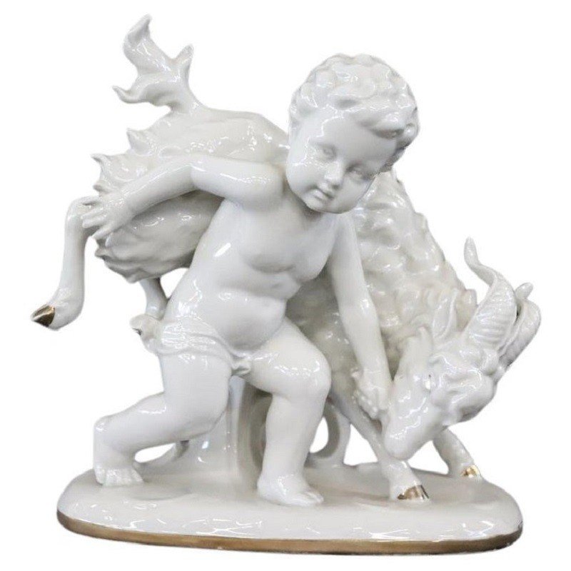 Porcelain Figurine By W.k.c. Graefenthal, 1980s