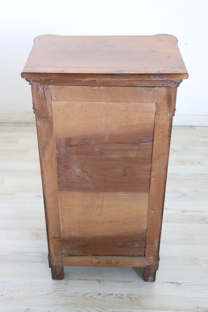 Antique Walnut Nightstand, Mid 19th Century-photo-4