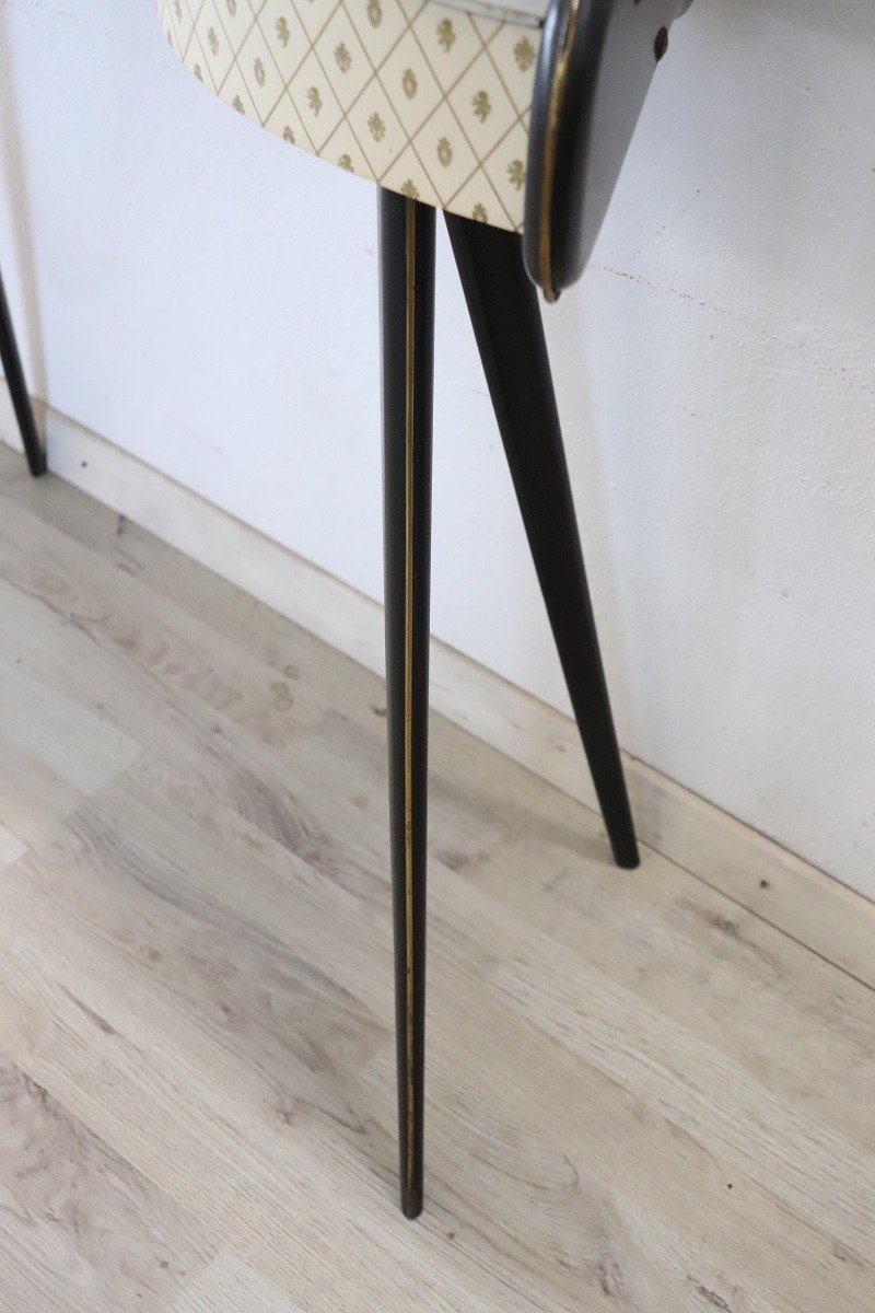 Table Console En Bois Et Plateau En Verre, 1950s-photo-6