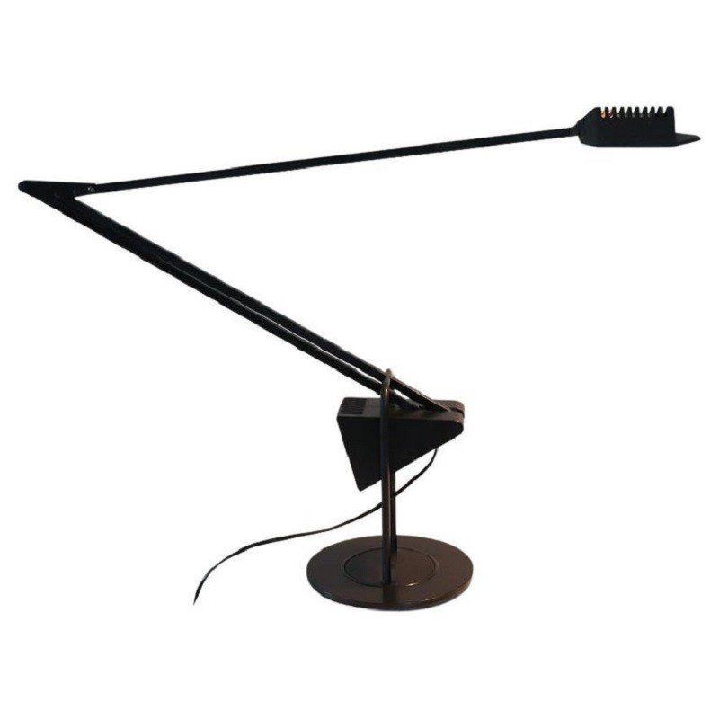 Black Metal Postmodern Table Lamp By Fridolin Naef For Luxo, 1980s
