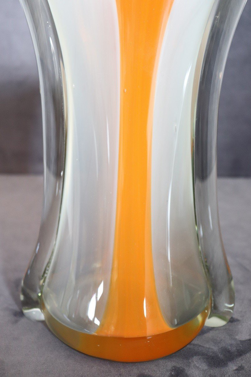 Murano Glass Vase, Italy 1960s-photo-2