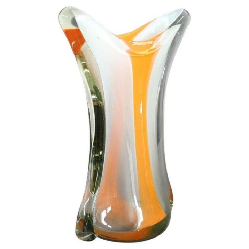 Murano Glass Vase, Italy 1960s
