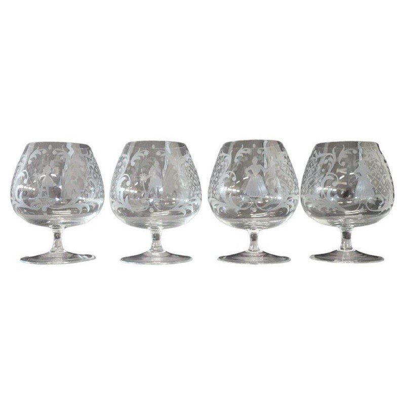 Verres à Cognac Vénitien, Set De 4
