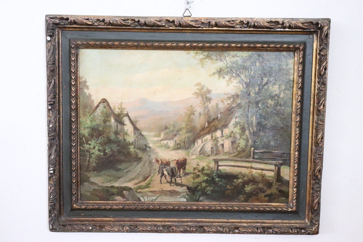 Peinture à l'Huile Sur Toile, Set De 2-photo-3