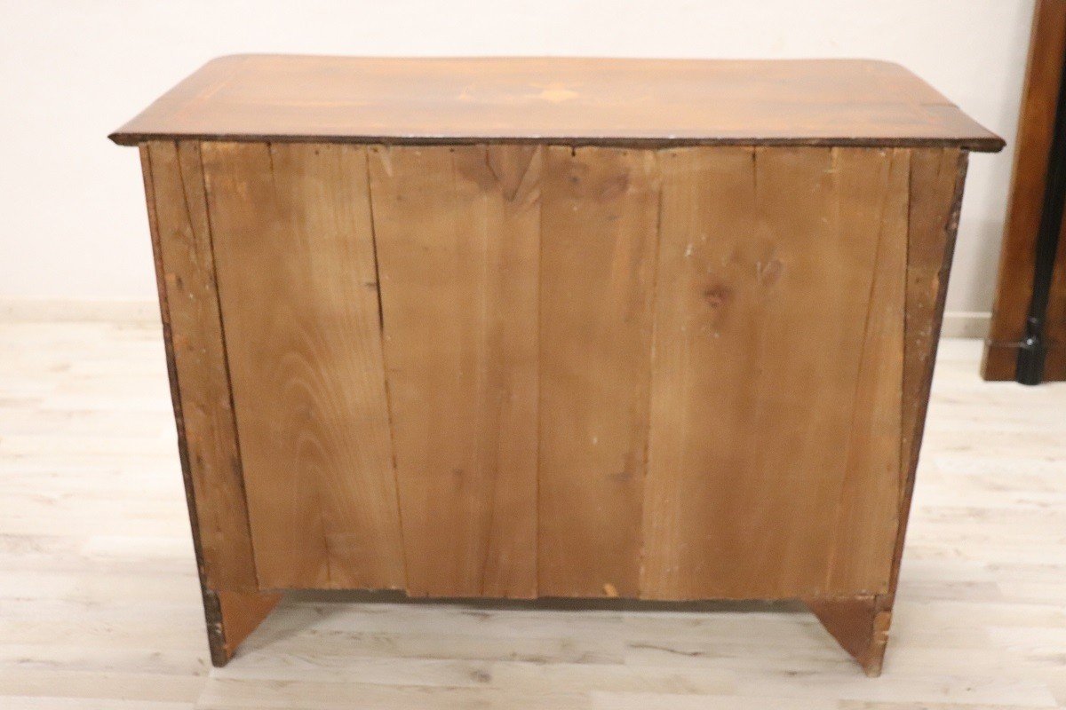 Antique Chest Of Drawers In Walnut, 18th Century-photo-4