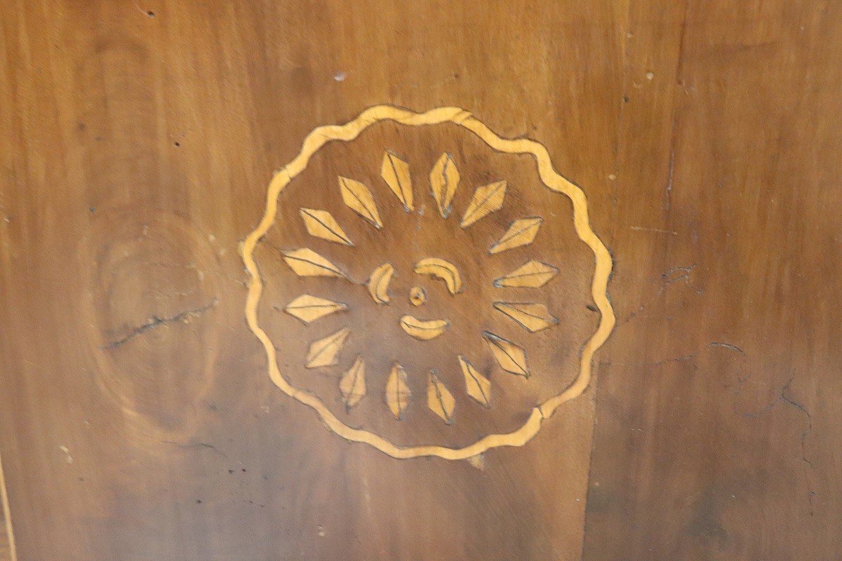Antique Chest Of Drawers In Walnut, 18th Century-photo-6