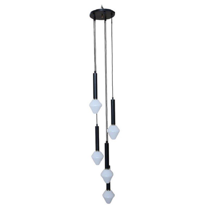 Lustre Cascade à 5 Niveaux, 1960s